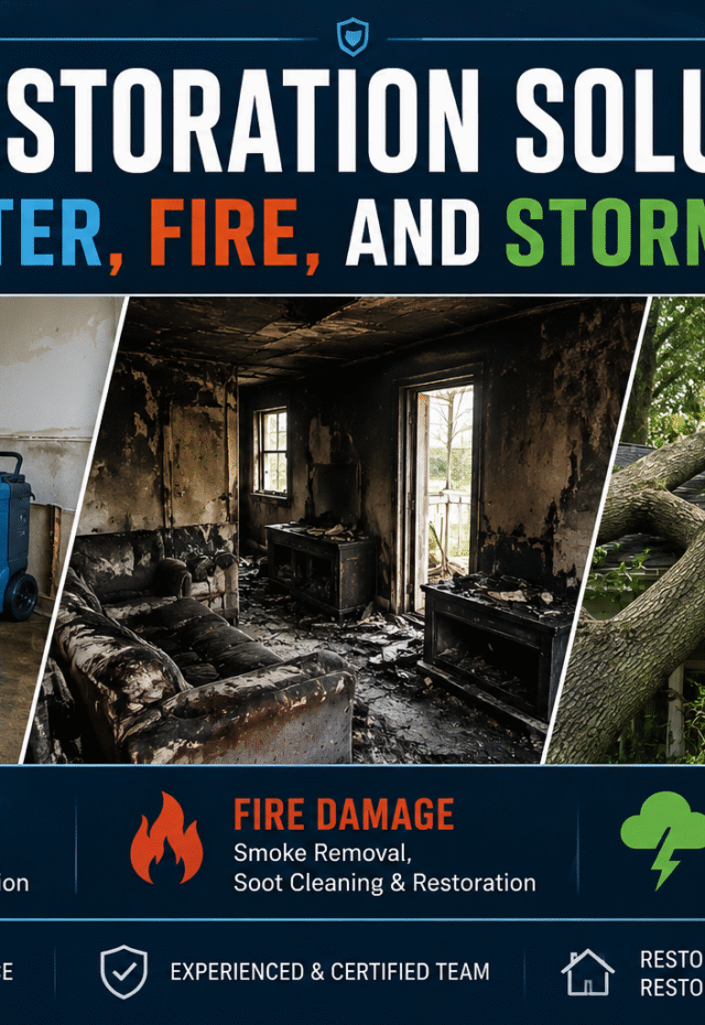 Top Restoration Solutions for Water, Fire, and Storm Damage